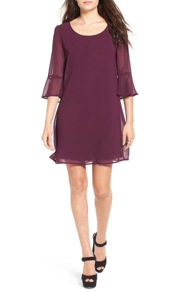 Speechless Bell Sleeve Shift Dress Raisin Jm bell sleeve dresses fall 2016