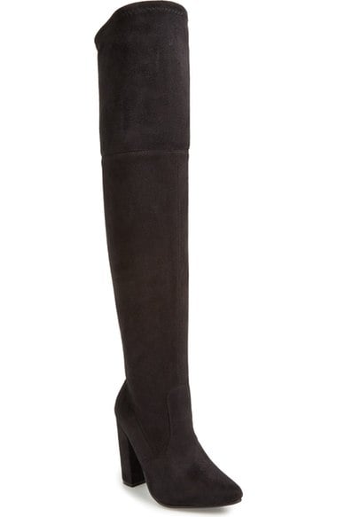 Steve Madden 'Rocking' Over the Knee Boot (Women) Black Suede over the knee boots fall 2016