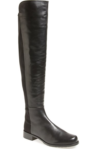 Stuart Weitzman '5050' Over the Knee Leather Boot (Women) Black Nappa over the knee boots for fall