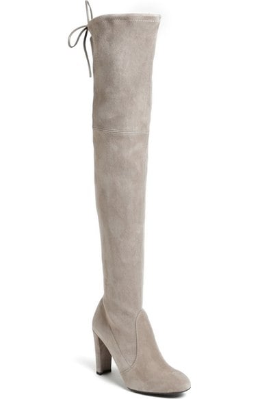 Stuart Weitzman 'Highland' Over the Knee Boot (Women) Topo Suede over the knee boots