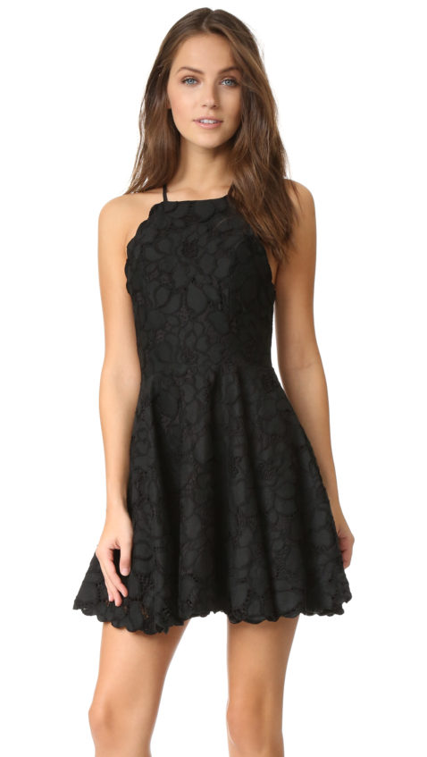 TULAROSA Cyrus Lace Dress Black lace dresses fall wedding guest 