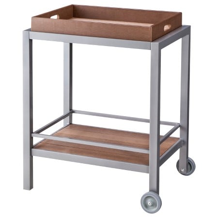 Threshold Baux Wood Patio Bar Cart trendy bar carts under $200