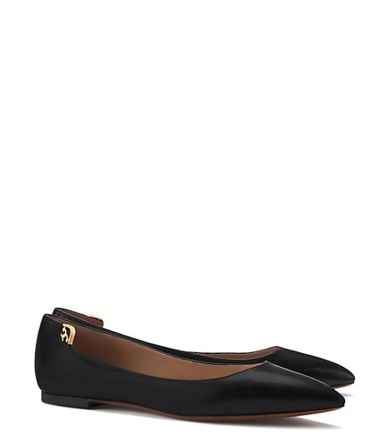 Tory Burch ELIZABETH FLAT Black tory burch fall event 