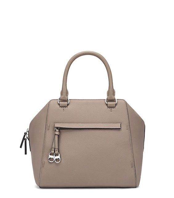 Tory Burch GEMINI LINK SATCHEL French Gray tory burch fall event