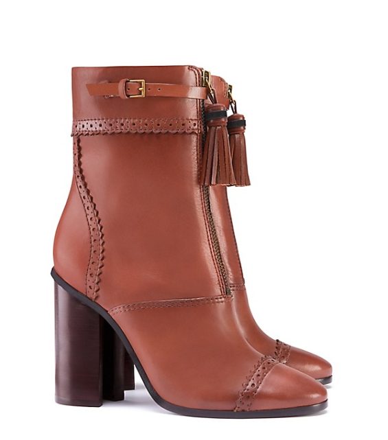 Tory Burch HUXLEY BOOTIE Runway Almond tory burch fall event sale