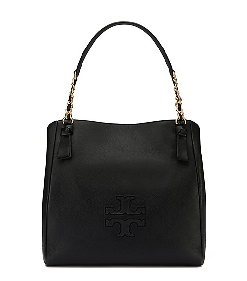 Tory Burch Harper Center-Zip Tote Black tory burch fall event