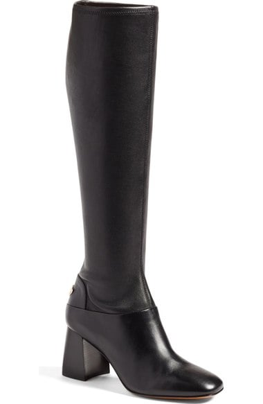 Tory Burch 'Sidney' Over the Knee Boot (Women) Black over the knee boots fall 2016