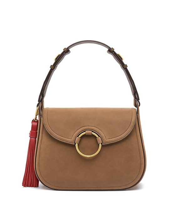 Tory Burch TASSEL LARGE SHOULDER BAG River Rock