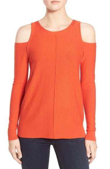 Trouvé Cold Shoulder Sweater Orange Fiesta cold shoulder sweaters fall 2016