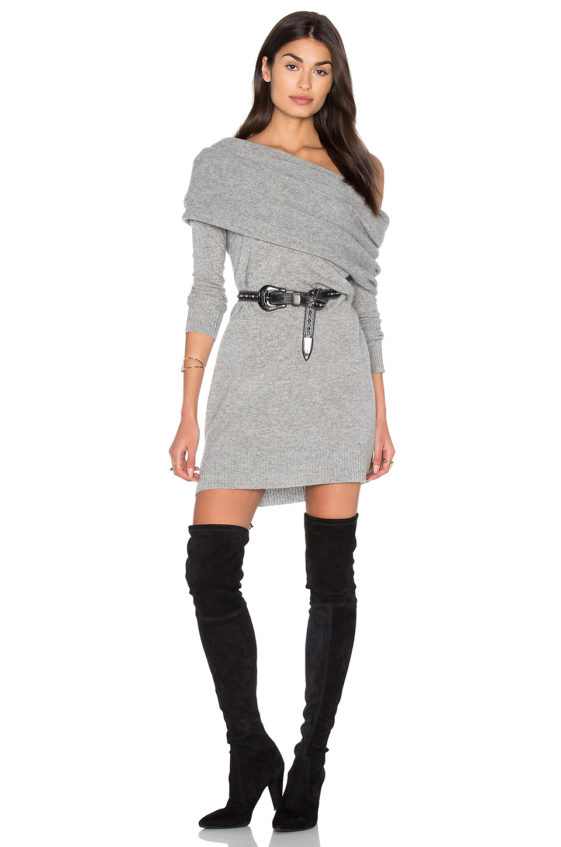 WHITE + WARREN 3 Way Sweater Dress Grey Heather sweater dresses fall 2016