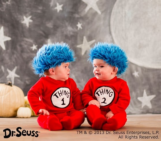 Pottery Barn Kids Baby Dr. Seuss’s™ Thing 1 and Thing 2 Baby Halloween Costume