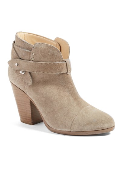rag & bone Harrow Leather Boots in Grey Suede ankle boots 