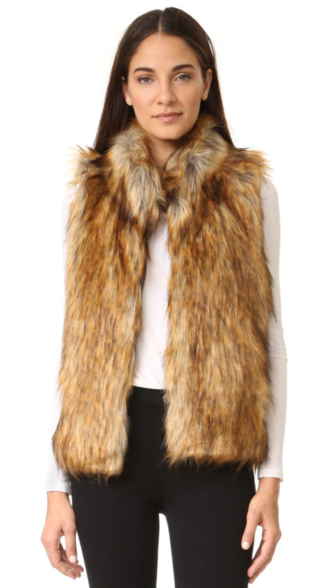BB Dakota Colton Faux Fur Vest Red Fox faux fur vests fall 2016