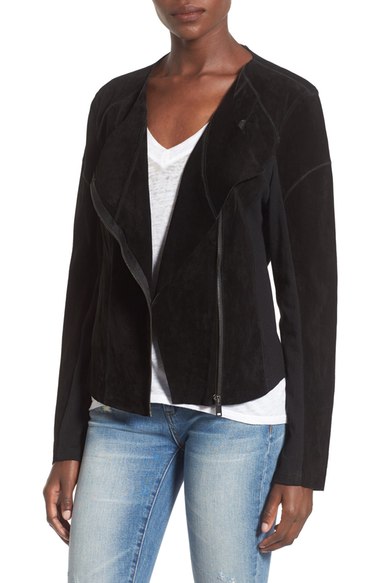 BLANKNYC Suede Moto Jacket
