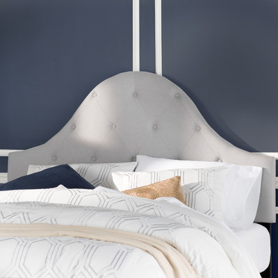 Bauxite Upholstered Tufted Headboard Light Grey by House of Hampton Wayfair upholstered headboard sale