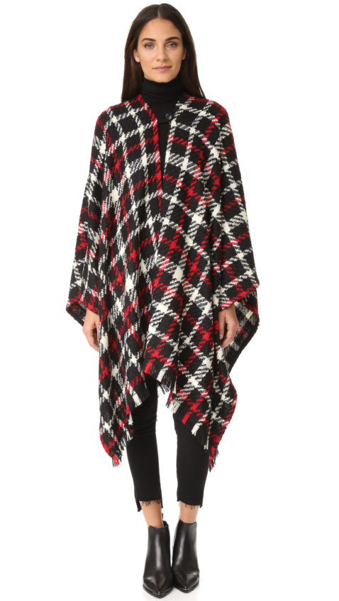 Boutique Moschino Tweed Cape Multi capes fall 2016