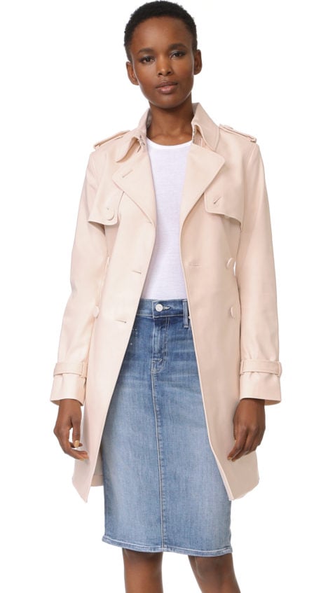Club Monaco Farzin Trench Coat Peach Blush trench coats fall 2016