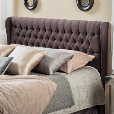 Coffman Queen Upholstered Tufted Headboard Brown by Home Loft Concepts Wayfair upholstered headboard sale