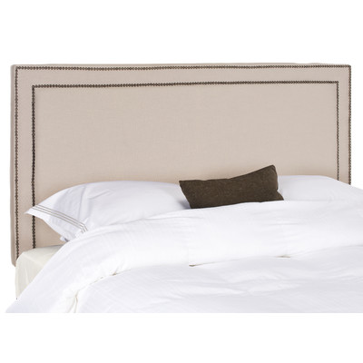 Ginger Upholstered Headboard Nailhead Trim Taupe by House of Hampton Wayfair upholstered headboard sale