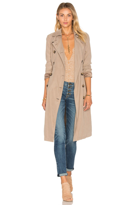 JACK BY BB DAKOTA WELLINGTON COAT Dark Elm trench coats fall 2016