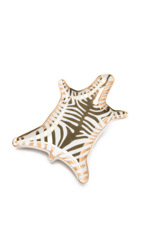 candace rose Jonathan Adler Metallic Zebra Dish Gold Shopbop event of the season sale candie anderson blog
