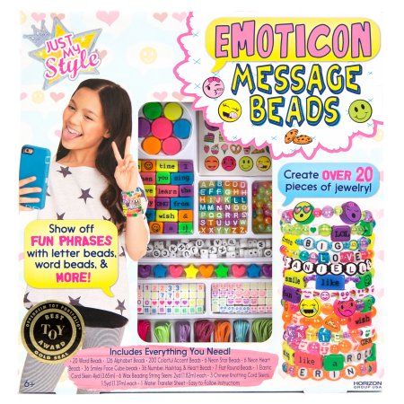 Just My Style Emoticon Message Beads by Horizon Group USA toy portfolio top holiday toys kid tested