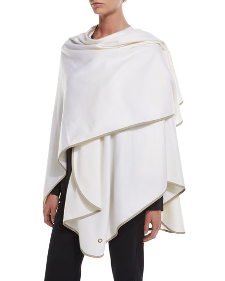 Loro Piana Regina Cashmere Wrap/Cape White capes fall 2016 thanksgiving
