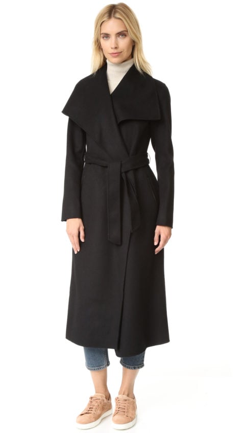 Mackage Mai Wrap Coat Black wrap coats fall 2016