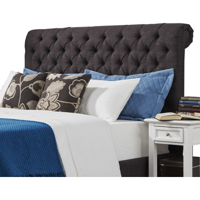 Moira Queen Upholstered Headboard Dark Gray by Three Posts Wayfair upholstered headboard sale