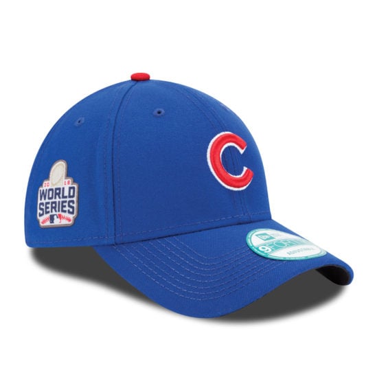 New Era Chicago Cubs Royal 2016 National League Champions World Series Patch 9FORTY Adjustable Hat