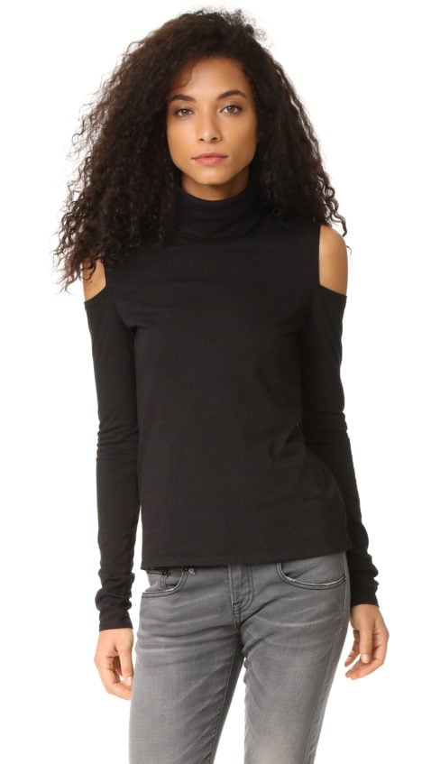 Pam & Gela Cold Shoulder Turtleneck Black Shopbop event of the season sale