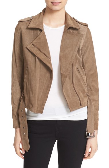Parker 'Ace' Suede Moto Jacket Mesa suede moto jackets fall 2016