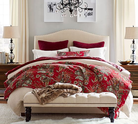 Pottery Barn ADELA VELVET PRINT DUVET & SHAM pottery barn friends and family sale