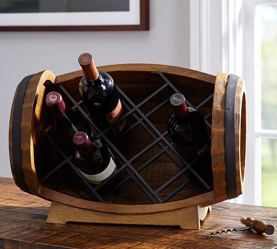 Pottery Barn BARREL TABLETOP WINE RACK pottery barn 20% off + free shipping sale