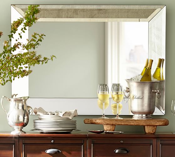 Pottery Barn BEVEL RECTANGULAR MIRRORS pottery barn flash sale