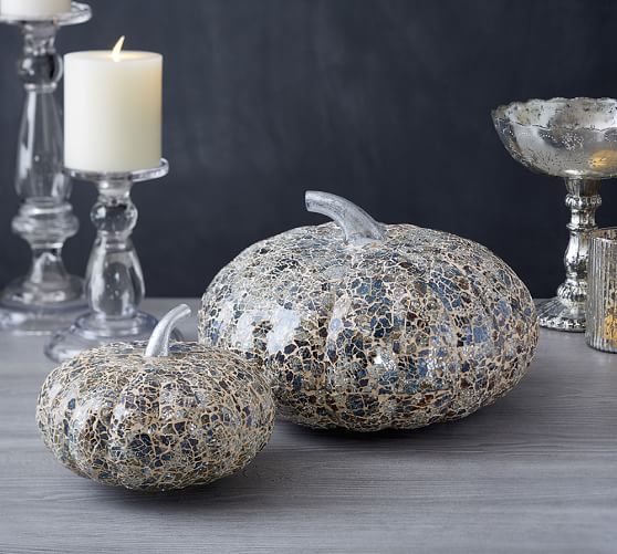 Pottery Barn BRONZE MOSAIC PUMPKIN pottery barn friends and family sale