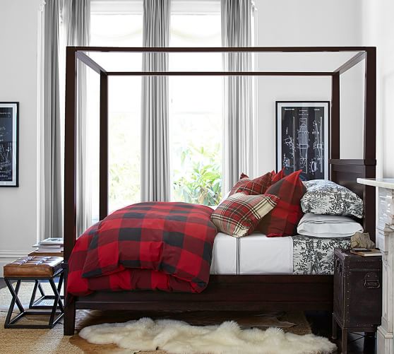 Pottery Barn BUFFALO CHECK DUVET COVER & SHAM pottery barn friends and family sale