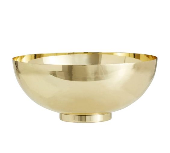 Pottery Barn GOLD SERVE BOWL pottery barn 20% off + free shipping sale