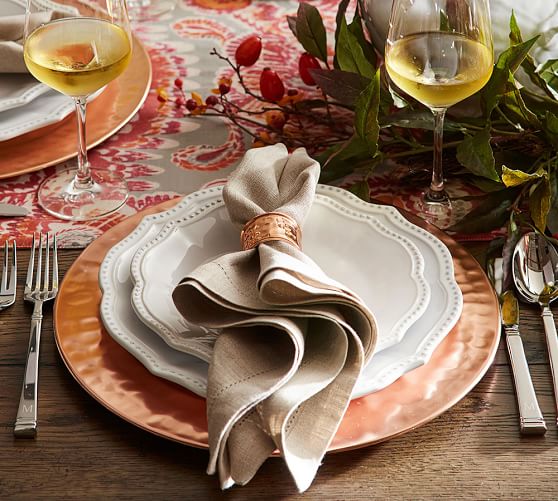 Pottery Barn HAMMERED COPPER CHARGER pottery barn 20% off plus free shipping sale