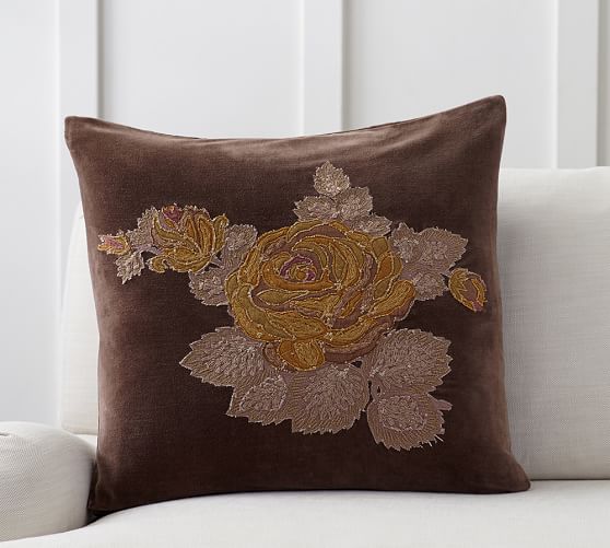Pottery Barn SABYASACHI GULAB ROSE PILLOW COVER pottery barn 20% off sale