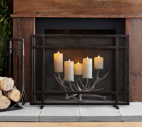 Pottery Barn TAYLOR FIREPLACE SINGLE SCREEN pottery barn 20% off + free shipping sale
