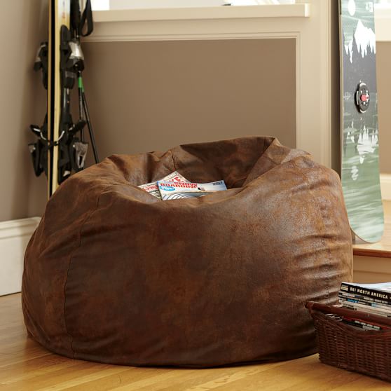 Pottery Barn Teen Trailblazer Faux Leather Beanbag pottery barn teen seating sale
