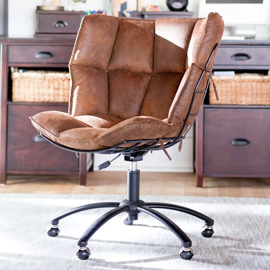 Pottery Barn Teen Trailblazer Glove Swivel Chair PBteen Baseball pottery barn teen seating sale
