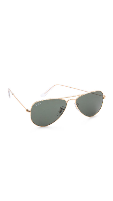 candace rose Ray-Ban Shrunken Aviator Sunglasses Arista Crystal Green Shopbop event of the season sale candie anderson blog