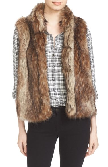 Soft Joie Narasha Faux Fur Vest Beige Fox faux fur vests fall 2016