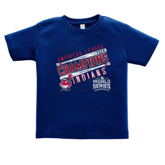 Soft as a Grape Cleveland Indians Toddler Navy 2016 American League Champions T-Shirt