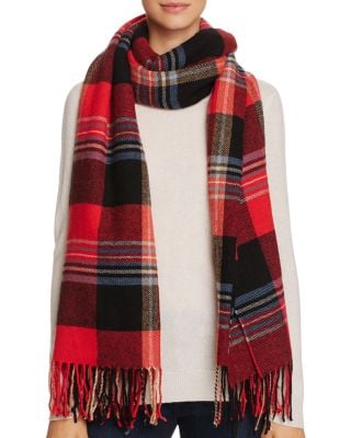 Standard Form Plaid Blanket Scarf Red blanket scarves fall 2016
