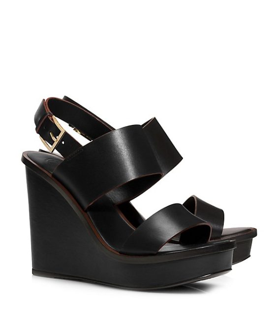 Tory Burch LEXINGTON WEDGE Black tory burch private sale 