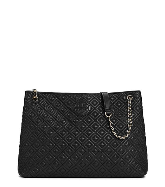 Tory Burch MARION QUILTED CENTER-ZIP TOTE Tory Burch Private Sale