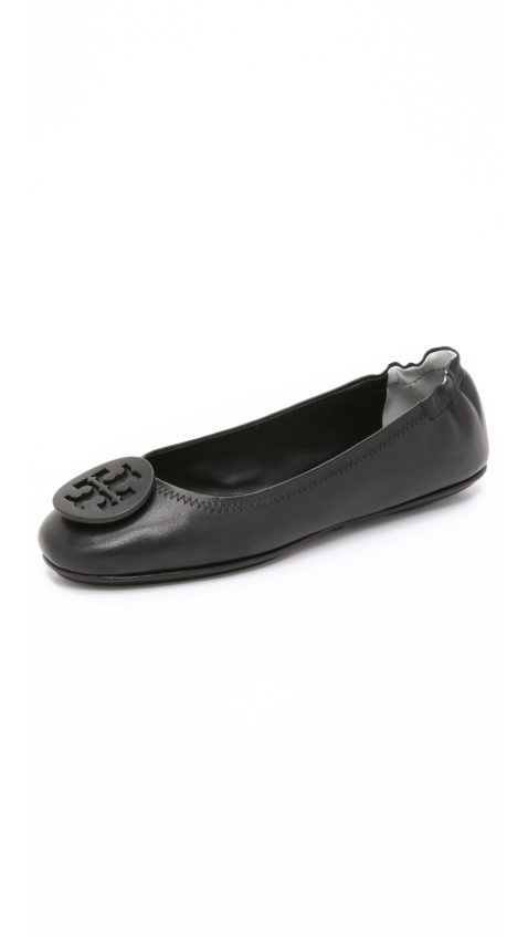 Tory Burch Minnie Travel Ballet Flats Black Shopbop event of the season sale